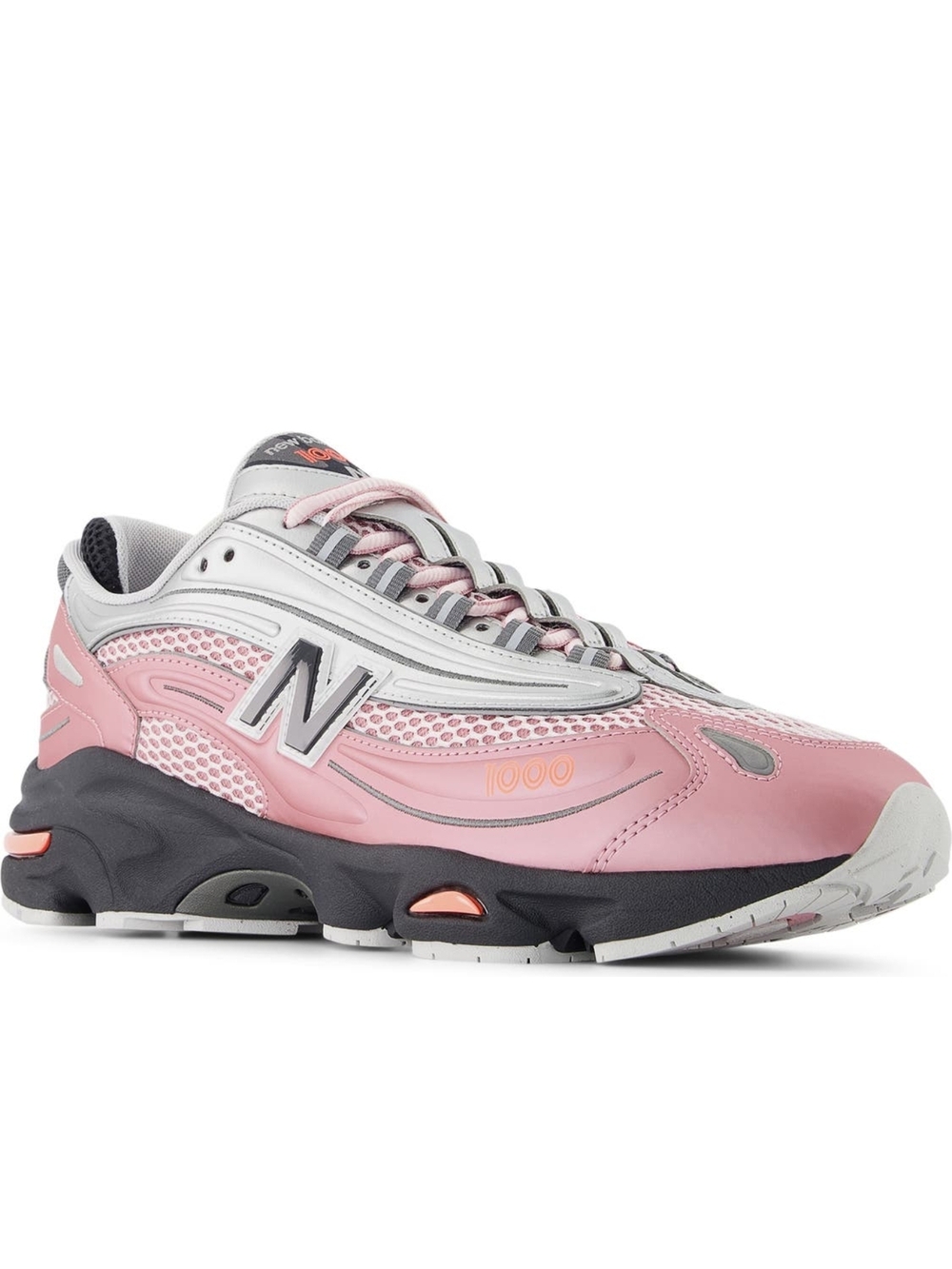 Sizes 7 To 13.5 New Balance Pink and Gray Women's 1000 Series Sneaker